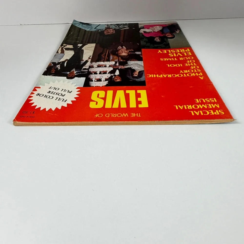 Vintage 1977 The World of Elvis Special Memorial Magazine Kingsbridge No Poster